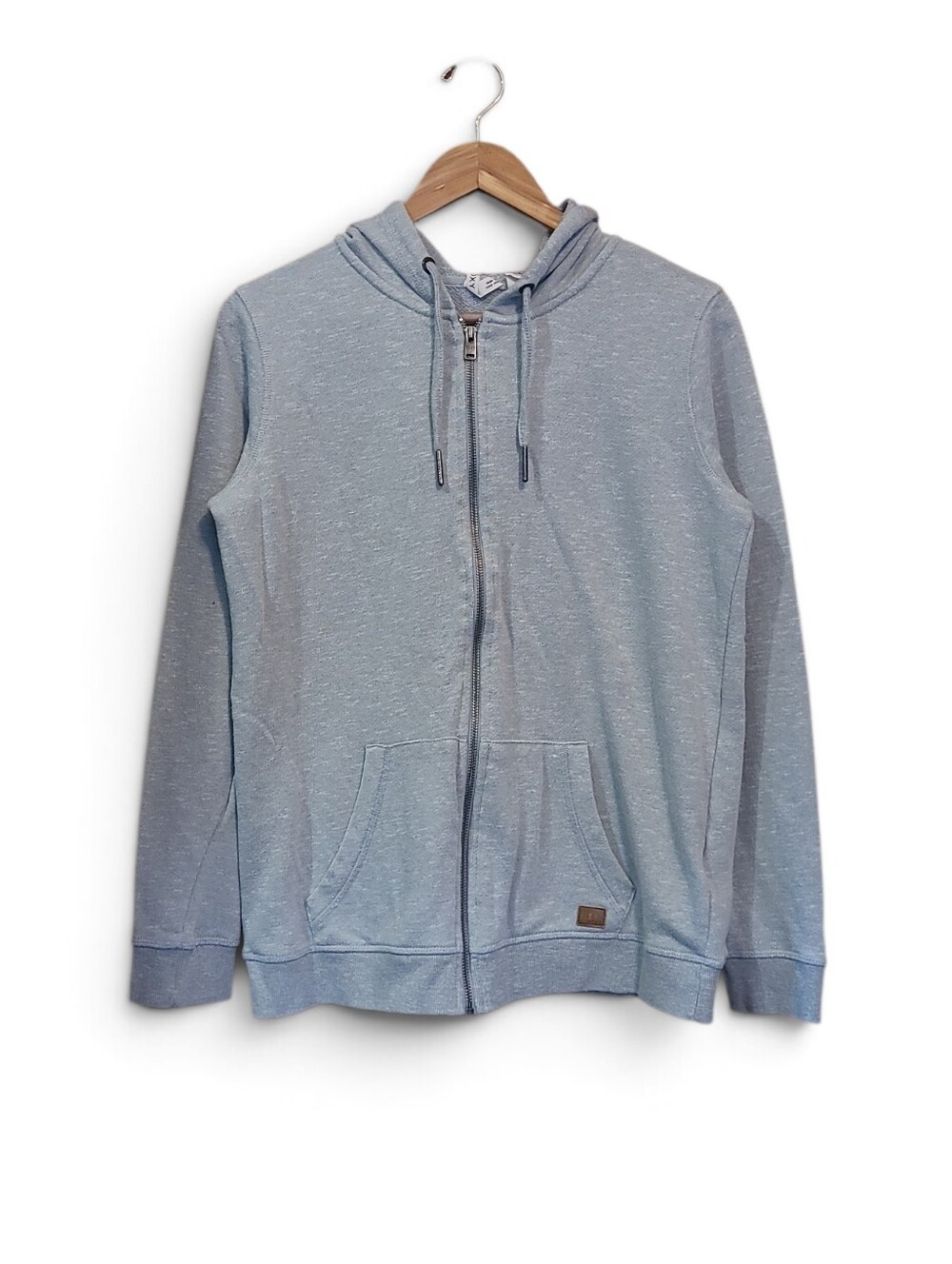 Women's Roxy Lightweight Zip Up Hoodie Large Heather Grey